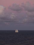 Sailboat at dusk