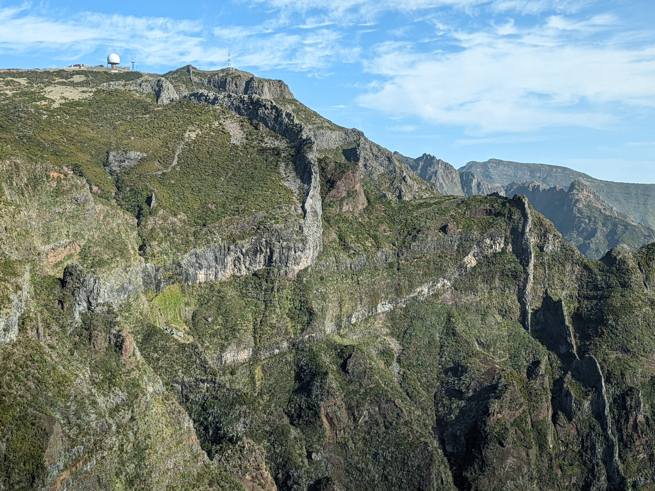 Radar dome on top of Madeira